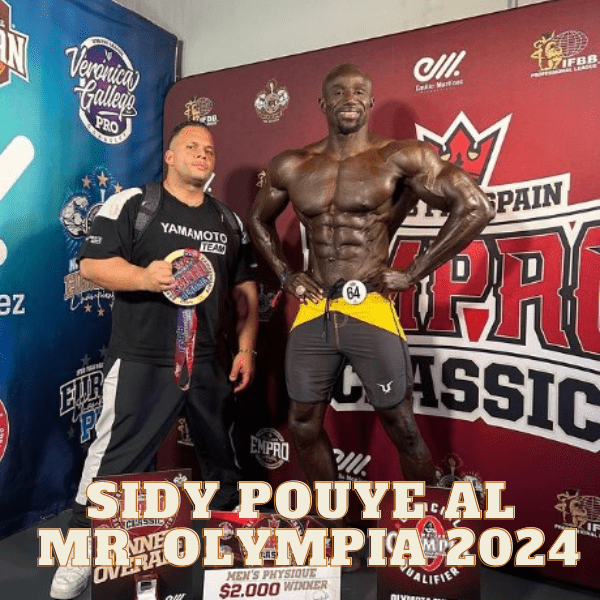 Sidy Pouye al Mr. Olympia 2024 tras ganar el Empro Classic