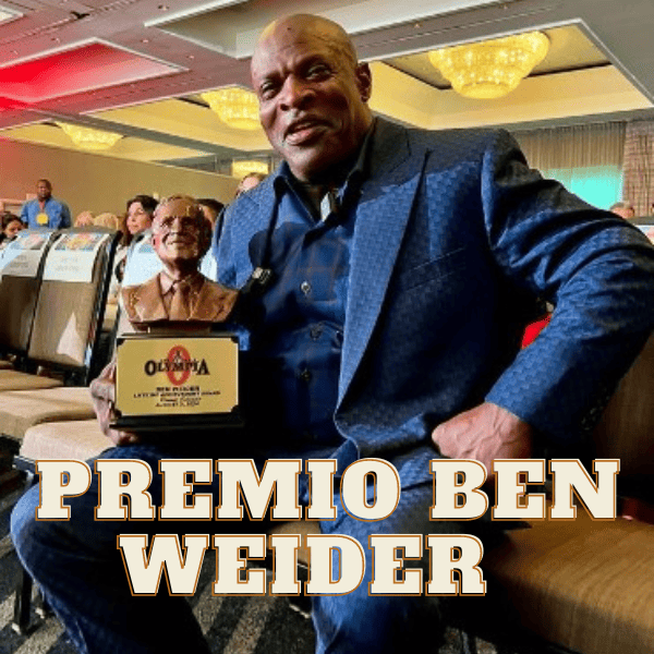 Ronnie Coleman recibe el premio Ben Weider en 2024